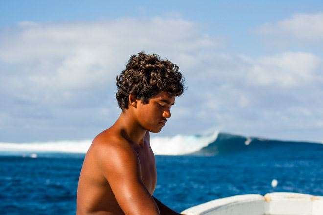 Kona Olaveira the face of a young charger in Fiji. Photo by Peter Joli Wilson