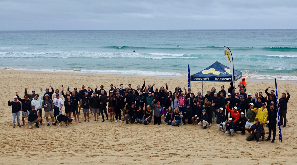 crowd gathers for surf aid cup